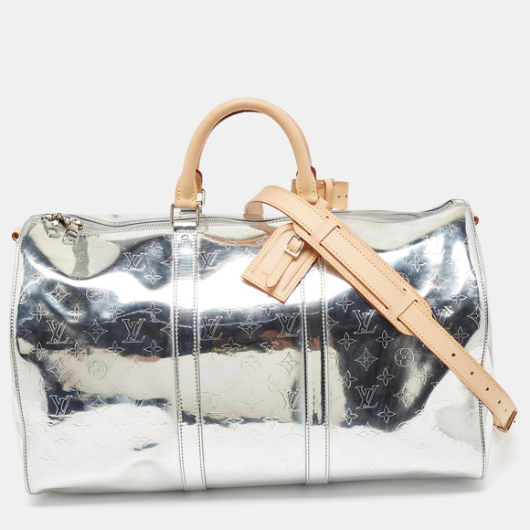 Louis Vuitton Other - LOUIS VUITTON Silver Monogram Miroir Keepall Bandouliere 50 Bag